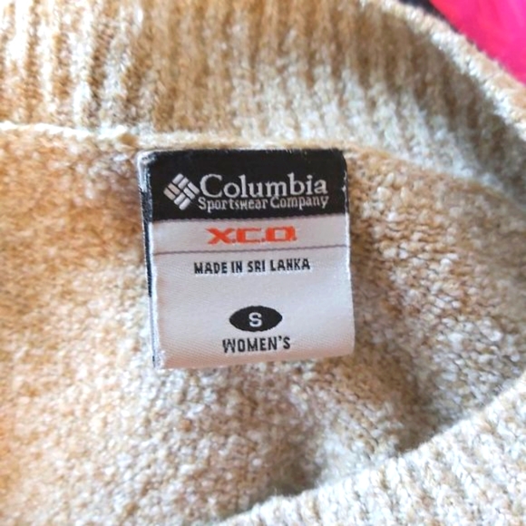 COLUMBIA | Women's Knit V Neck Sweater Tan Size Small - Picture 8 of 10